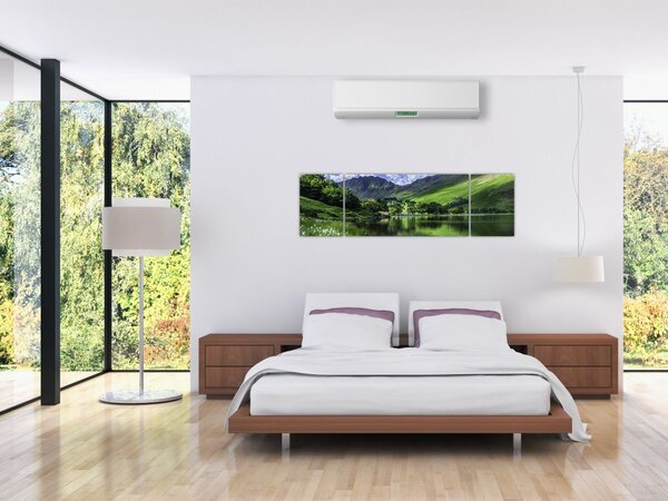 Obraz - Krajina s jezerem (170x50 cm)