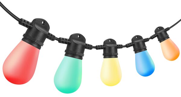 Ecolite Párty řetěz EUS14 RGB řetěz LED, 15x0,6W, IP65, 14m+7,5m