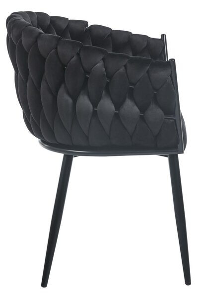 Designová čalouněná židle ZYPHIRA - černá