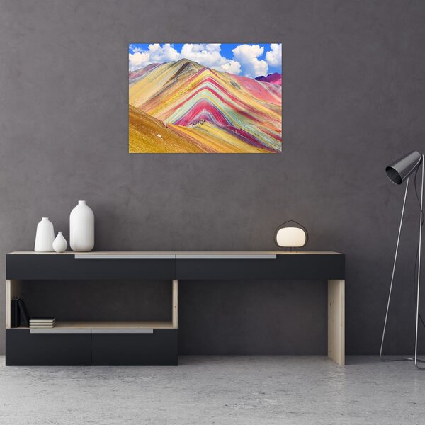 Obraz - Duhová hora, Peru (70x50 cm)