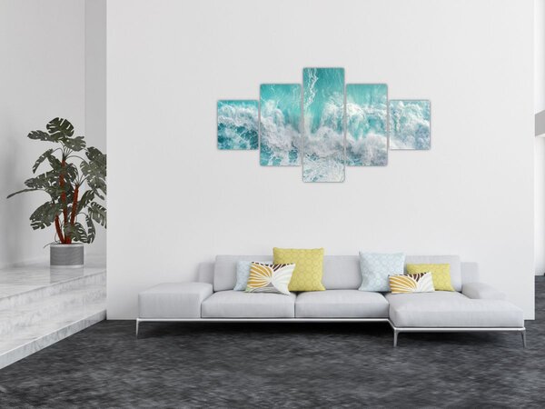 Obraz - Pohled na vlny oceánu (125x70 cm)