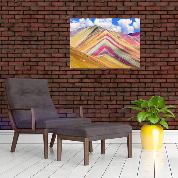 Obraz - Duhová hora, Peru (70x50 cm)