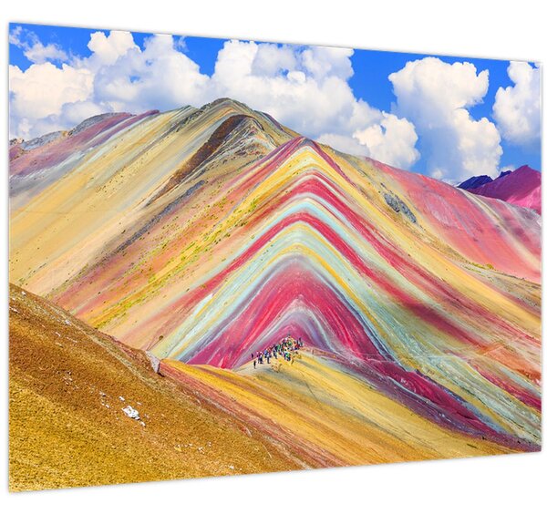Obraz - Duhová hora, Peru (70x50 cm)