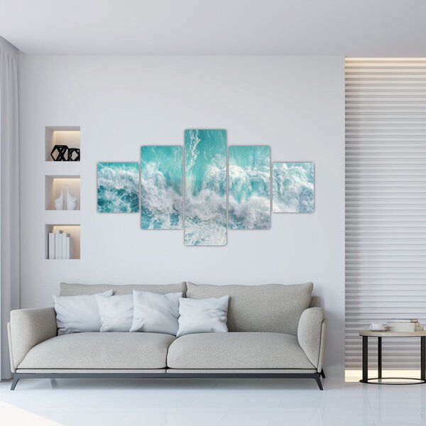 Obraz - Pohled na vlny oceánu (125x70 cm)