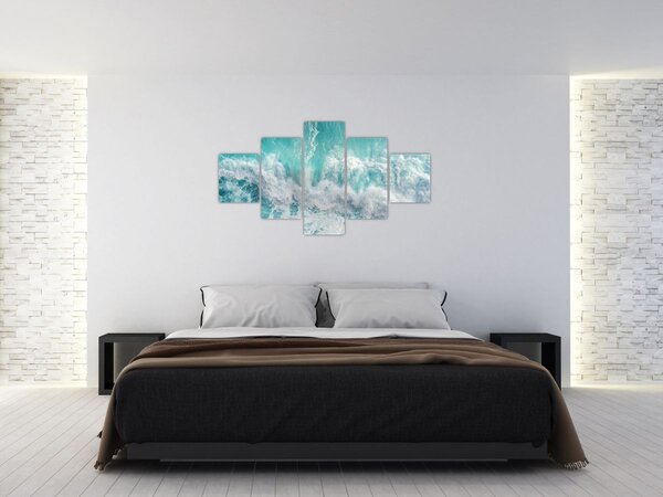 Obraz - Pohled na vlny oceánu (125x70 cm)