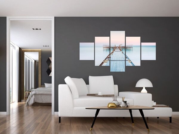 Obraz - Dlouhé molo (125x70 cm)