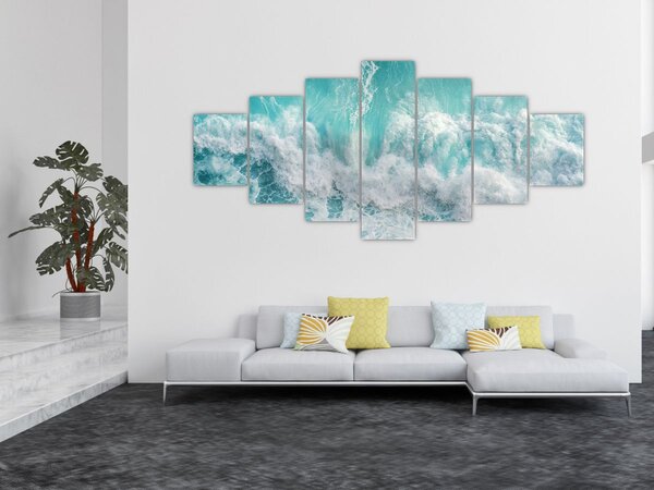 Obraz - Pohled na vlny oceánu (210x100 cm)