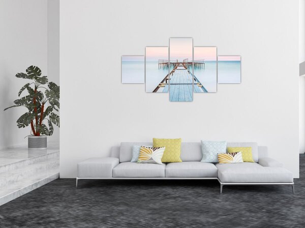 Obraz - Dlouhé molo (125x70 cm)