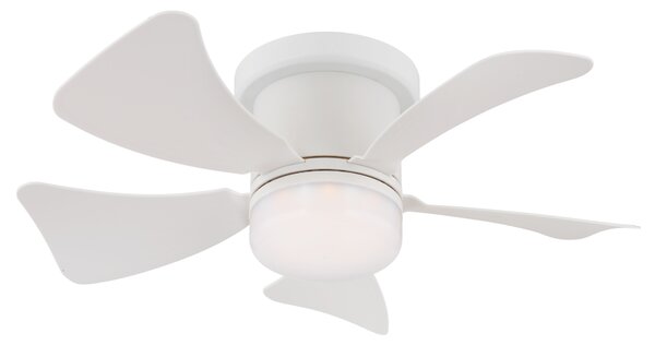 Stropní LED svítidlo s ventilátorem HINES bílá