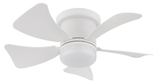 Stropní LED svítidlo s ventilátorem HINES bílá
