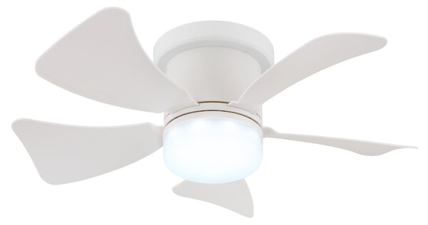 Stropní LED svítidlo s ventilátorem HINES bílá