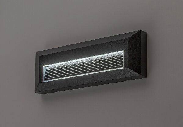Rabalux 77189 - LED Ven. nástěnné svítidlo KAVALA LED/6W/230V IP65 černá