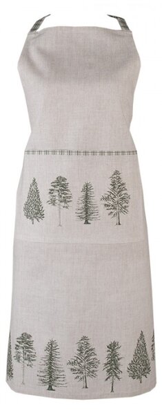 Bavlněná kuchyňská zástěra se vzorem jehličnatých stromů Natural Pine Trees – 70x85 cm