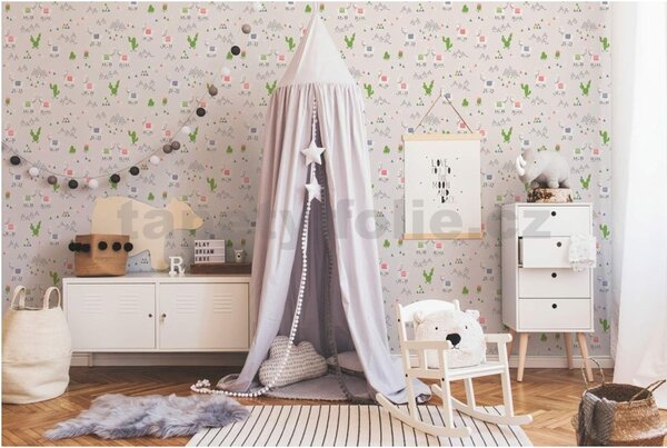 Vliesové tapety na zeď Boys & Girls 36985-3, rozměr 10,05 m x 0,53 m, alpaky na krémovém podkladu, A.S. Création
