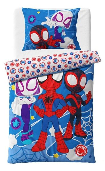 Mikroplyšové povlečení Spidey Úžasní přátelé 140x200, 70x90 cm