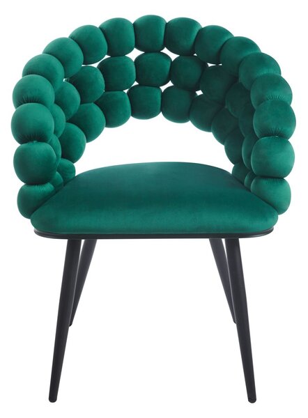 Designová jídelní židle GERTI - zelená / černá