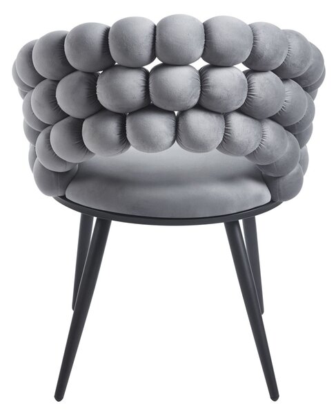 Designová jídelní židle GERTI - šedá / černá