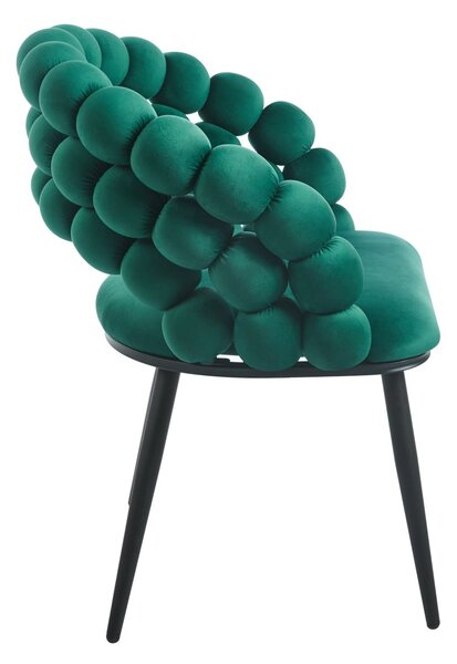 Designová jídelní židle GERTI - zelená / černá