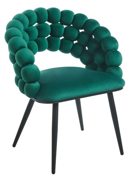 Designová jídelní židle GERTI - zelená / černá