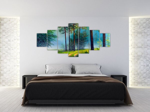 Obraz - Olejomalba krajiny (210x100 cm)