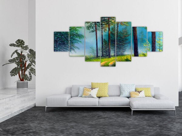 Obraz - Olejomalba krajiny (210x100 cm)