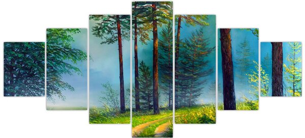 Obraz - Olejomalba krajiny (210x100 cm)