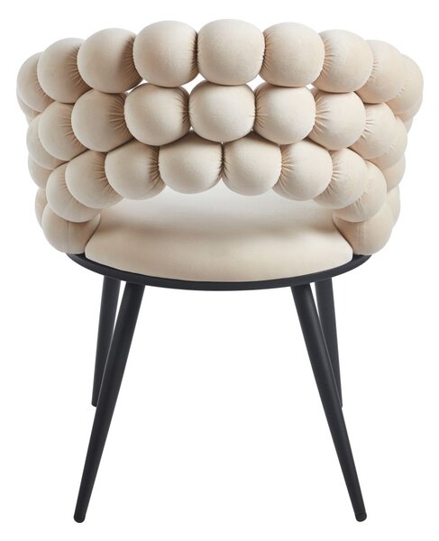 Designová jídelní židle GERTI - béžová / černá