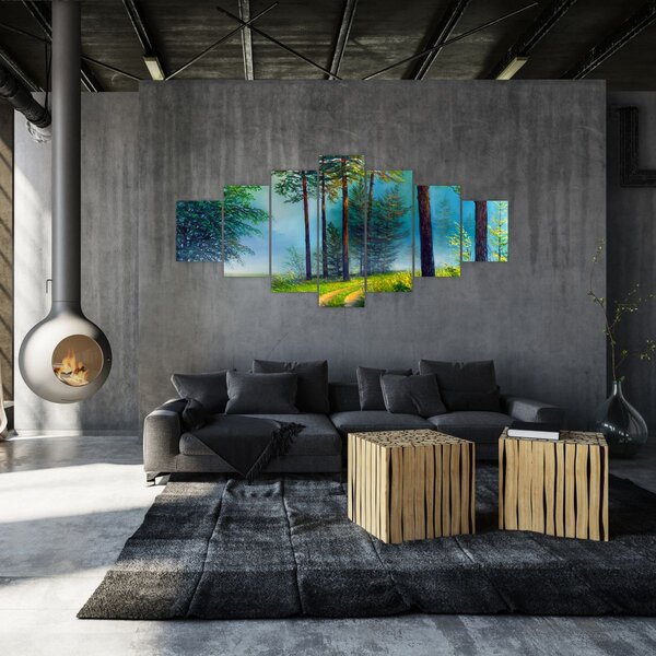 Obraz - Olejomalba krajiny (210x100 cm)