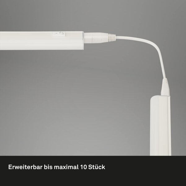 BRILO 2379-106 LED skříňkové svítidlo 87,3 cm 10W 1100lm bílé - BRILO