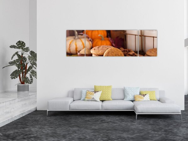 Obraz - Podzimní sušenky (170x50 cm)