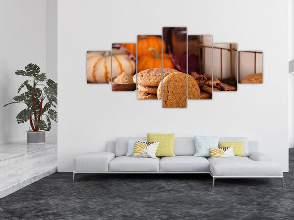 Obraz - Podzimní sušenky (210x100 cm)