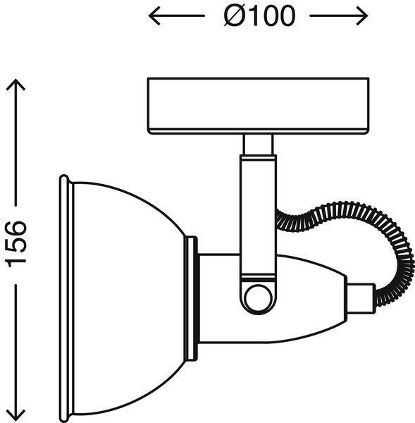 BRILO 2049-012 Bodové svítidlo pr. 10 cm 1x E14 40W satén-bílé - BRILO