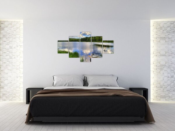 Obraz - Malebná vesnice (125x70 cm)