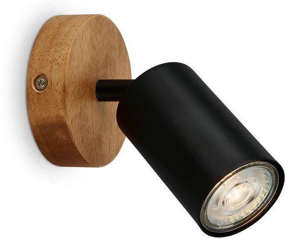 BRILO 2922-015 Bodové svítidlo pr. 9 cm 1xGU10 max. 9W černá - BRILO