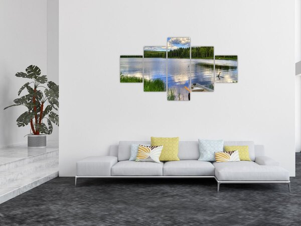 Obraz - Malebná vesnice (125x70 cm)