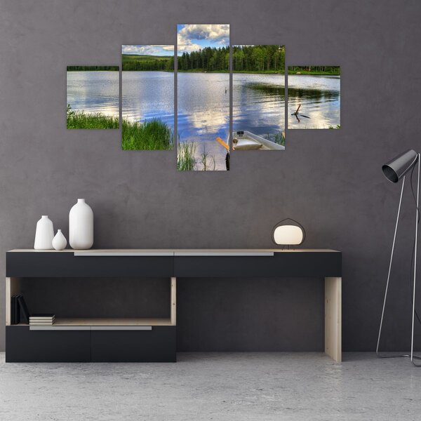 Obraz - Malebná vesnice (125x70 cm)