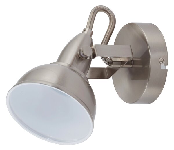 BRILO 2049-012 Bodové svítidlo pr. 10 cm 1x E14 40W satén-bílé - BRILO
