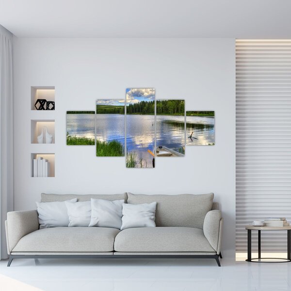 Obraz - Malebná vesnice (125x70 cm)