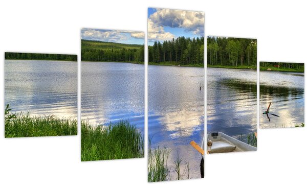 Obraz - Malebná vesnice (125x70 cm)