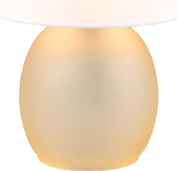 Stolní lampa VELA bílá/žlutá