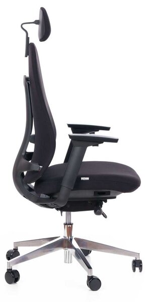 Kancelářská ergonomická židle Terra — látka, nosnost 120 kg černá