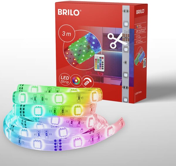 BRILO 2200-090P RGB LED pásek 300 cm bílé - BRILO