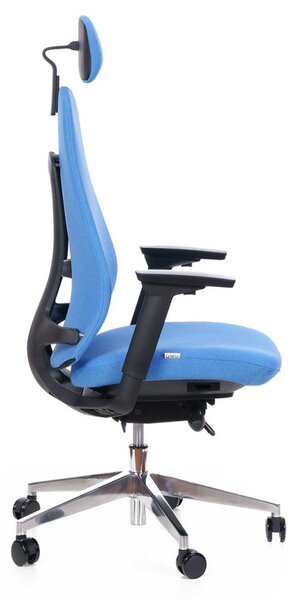 Kancelářská ergonomická židle Terra — látka, nosnost 120 kg černá