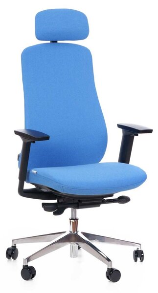 Kancelářská ergonomická židle Terra — látka, nosnost 120 kg černá