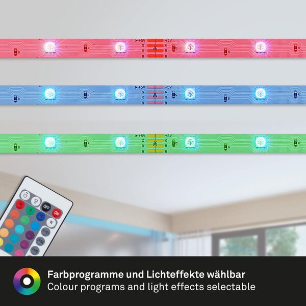 BRILO 2035-150 RGB LED pásek 500 cm 0,1W bílé - BRILO