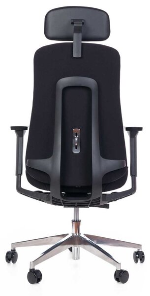 Kancelářská ergonomická židle Terra — látka, nosnost 120 kg černá