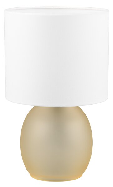 Stolní lampa VELA bílá/žlutá