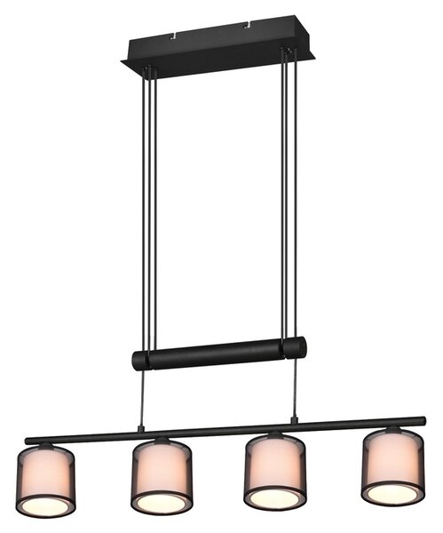 Závěsné svítidlo BURTON černá/bílá