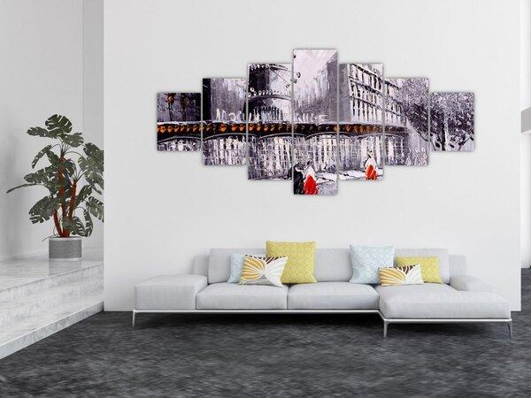 Obraz - Olejomalba města II. (210x100 cm)