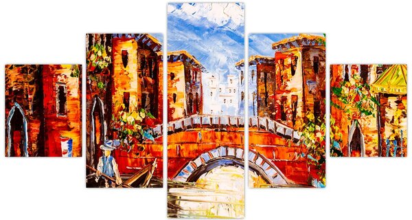 Obraz - Olejomalba města III. (125x70 cm)